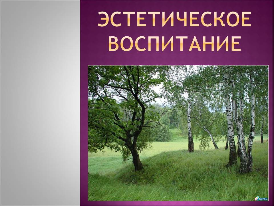 Консультация "Воспитание эстетического отношения"