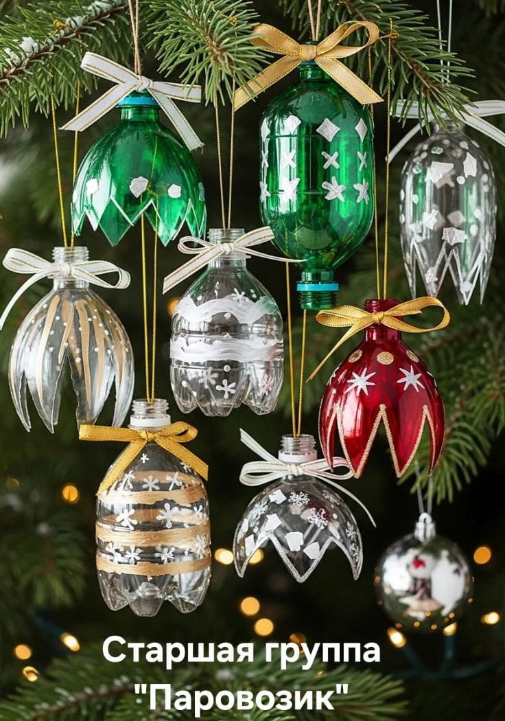 «Қайта өңделген пластиктен шырша ойыншықтарын  өз қолымызбен жасаймыз»